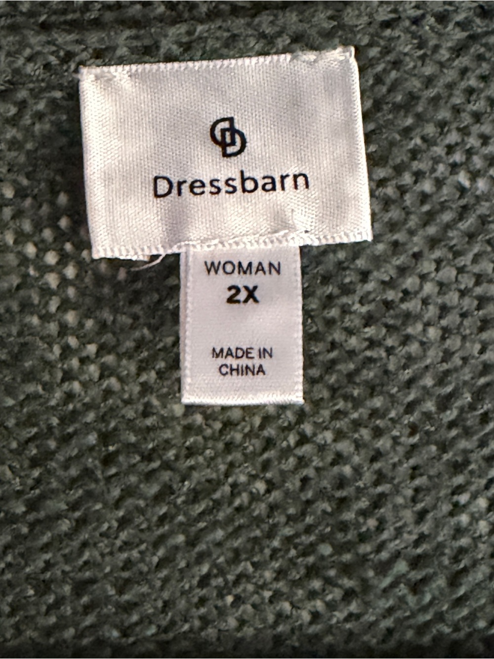 dressbarn Green Open-Front Crochet Hem Cardigan - Picture 8 of 10